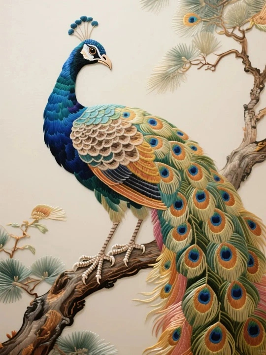 蜀绣·双面绣屏风 产品图